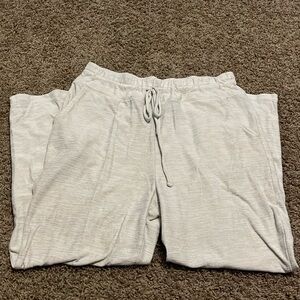 cream heathered sweatpants